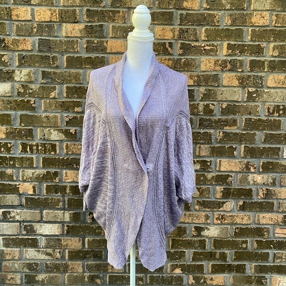 Lululemon Breeze Easy Wrap SZ Small Gray Knit Cocoon Cardigan Minimalist Yoga. - Picture 1 of 5